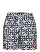 Tile Print 16 Swim Short Superdry Navy