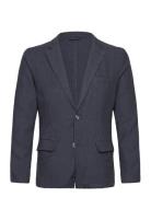 Cotton Linen Blazer Lindbergh Navy