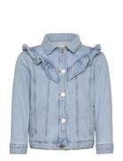 Cowgirl Jacket With Ruffles Mango Blue
