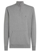 Essential Terry 1/4 Zip Tommy Hilfiger Grey