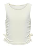 Kogea S/L Ruching Top Jrs Kids Only White