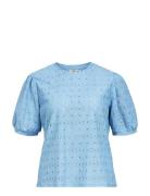 Objlaila S/S Re Top Noos Object Blue