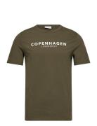 Copenhagen Print Tee S/S Lindbergh Khaki