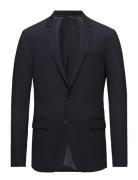 Stretch Wool Slim Suit Blazer Calvin Klein Navy