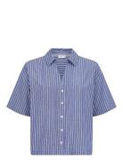 Nuzally Ss Shirt Nümph Blue