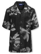 Osjrocket Reg Ss Resort Aop Shirt Wvn ONLY & SONS Black