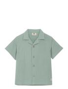 Shirt Ss Muslin En Fant Green