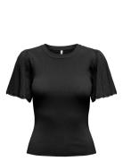 Onlanjelica Ss Detail O-Neck Knt ONLY Black