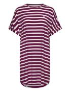 Softness Stripe Big Shirt Missya Purple