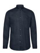 Pure Linen L/S Shirt Lindbergh Navy