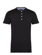 Ribbed Granddad Tee S/S Lindbergh Black