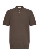 Cfkarl Structured Knit Polo Casual Friday Brown