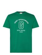 Graphic Ss T-Shirt GANT Green