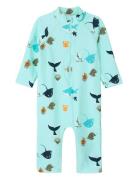 Nmmzilo 3/4 Uv Suit Name It Blue