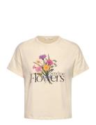 Cotton T-Shirt With Printed Message Mango Beige