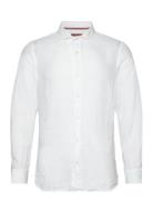 Vacation L/S Linen Shirt Superdry White