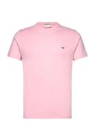 Slim Shield Ss T-Shirt GANT Pink