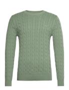 Cotton Cable C-Neck GANT Green