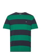 Bar Stripe Ss T-Shirt GANT Green
