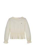 Dobby Blouse Ls Tommy Hilfiger Cream