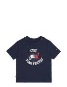 Boys Graphic Tee Ss Tommy Hilfiger Navy