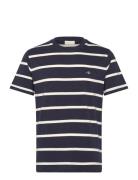 Striped Ss T-Shirt GANT Navy