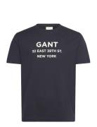 Small Graphic Printed T-Shirt GANT Blue