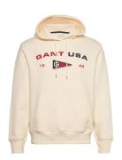 Graphic Sweat Hoodie GANT Cream