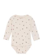 Body Ls Aop Rib Minymo White