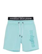 Beachshorts Fancy Waistband Indian Blue Jeans Blue