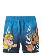 Nmmmabbe Paw Long Swimshorts Cplg Name It Blue