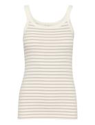 Kaliddy Tank Top Kaffe Beige