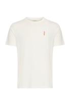 Cfcarson Tee With Embriodery Casual Friday Cream