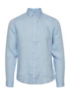 Cfanton Bd Ls Linen Shirt Casual Friday Blue
