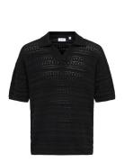 Onsgrayson Ds 5 Chochet Polo Knit Noos ONLY & SONS Black