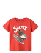 Nmmfrolle Ss Top Box Name It Red