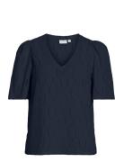 Vimarcella V-Neck 2/4 Top/R Vila Navy