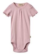 Rib Body S/S Edna Wheat Pink