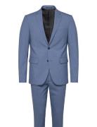 Plain Mens Suit - Normal Length Lindbergh Blue