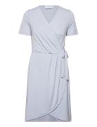 Vinayeli S/S Knee Wrap Dress/Su - Noos Vila Blue