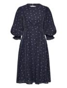 Vmhira 3/4 Calf Dress Wvn Ga Ce Vero Moda Navy