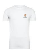 Printed Tee S/S Lindbergh White