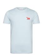 Printed Tee S/S Lindbergh Blue