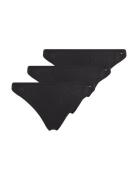 3 Pack Dipped Thong Tommy Hilfiger Black