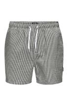 Onsted Stripe Seersucker Swim Noos ONLY & SONS Black