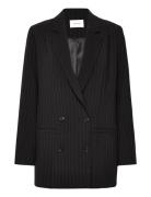 Joellegz Pinstripe Blazer Noos Gestuz Black