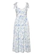 Serenity Dale Crepe Midi Dress French Connection Blue