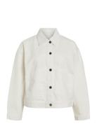 Vipal L/S Denim Jacket/Bfs Vila White
