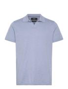 Thomas Knitted Polo Clean Cut Copenhagen Blue