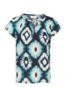 Crtiah Blouse Cream Blue